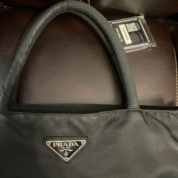 Prada Sleek Black Nylon Handbag - Picture 2 of 7